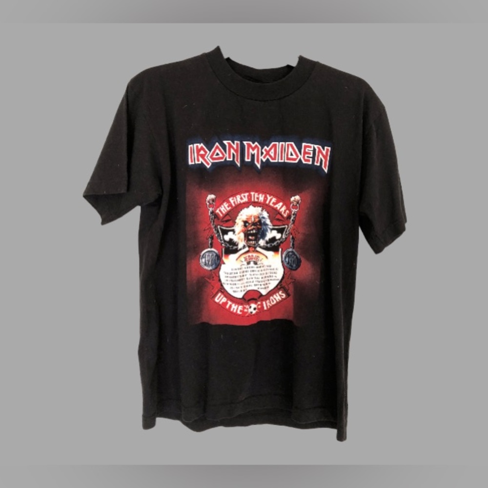 Vintage Iron Maiden “The First 10 Years” MDE T-Shirt Sz. L